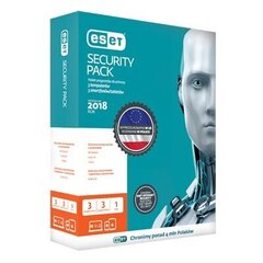 ESET Security Pack BOX 3 – lauaarvuti + 3 – nutitelefon – litsents 2 aastaks hind ja info | Viirusetõrjed | kaup24.ee