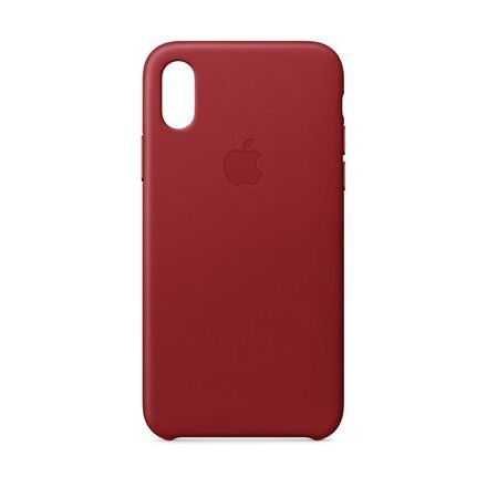 Nahast kaitseümbris Apple iPhone X, Punane hind ja info | Telefoni kaaned, ümbrised | kaup24.ee