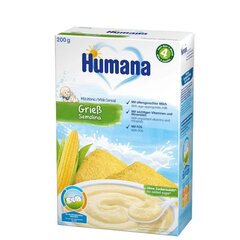 Maisi manna piimapuder Humana, 200 g hind ja info | Pudrud | kaup24.ee
