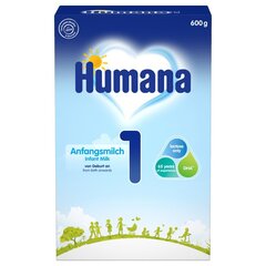 Humana 1, 600 g hind ja info | Eriotstarbelised piimasegud | kaup24.ee