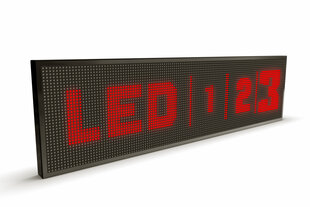 Led-ekraan, 128 x 32 cm, Led-id punased, õhukesed hind ja info | Valgustahvlid | kaup24.ee