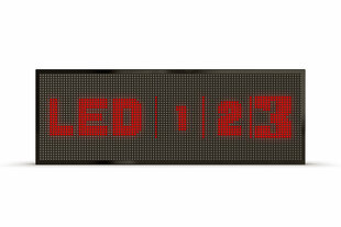 Led ekraan, 128 x 48 cm, dioodid punased, õhuke hind ja info | Valgustahvlid | kaup24.ee
