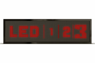 Led-ekraan, 128 x 32 cm, Led-id punased, välistingimustes hind ja info | Valgustahvlid | kaup24.ee