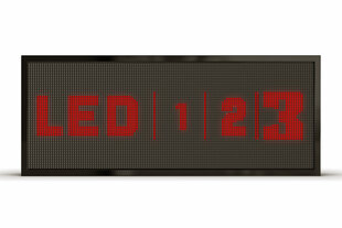Led ekraan, 128 x 48 cm, dioodid punased, väljas hind ja info | Valgustahvlid | kaup24.ee
