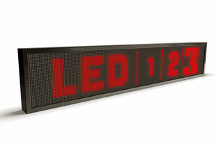 Led ekraan, 160 x 16 cm, dioodid punased, väljas hind ja info | Valgustahvlid | kaup24.ee