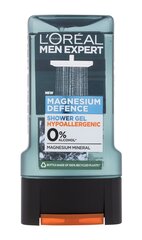 Dušigeel L'Oreal Paris Men Expert Magnesium Defence, 300 ml hind ja info | Dušigeelid, õlid | kaup24.ee