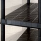 vidaXL hoiuriiul, 5-korruseline, must, 170 x 40 x 185 cm, plast hind