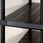 vidaXL hoiuriiul, 5-korruseline, must, 274,5 x 45,7 x 185 cm, plast hind