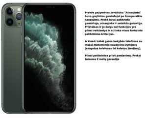 Apple iPhone 11 Pro Max (Uuendatud), 256 GB, Green hind ja info | Mobiiltelefonid | kaup24.ee