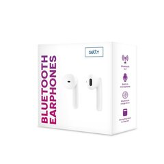 Setty Bluetooth kõrvaklapid TWS koos laadimisümbrisega, valge hind ja info | Kõrvaklapid | kaup24.ee