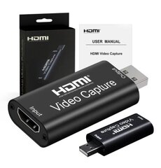 Video Grabber HDMI Usb-salvestuskaart arvutisse hind ja info | TV vastuvõtjad, FM, videokaardid | kaup24.ee