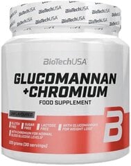 Biotech USA Glükomannaan + Kroom 225 g hind ja info | Vitamiinid, toidulisandid, preparaadid tervise heaoluks | kaup24.ee