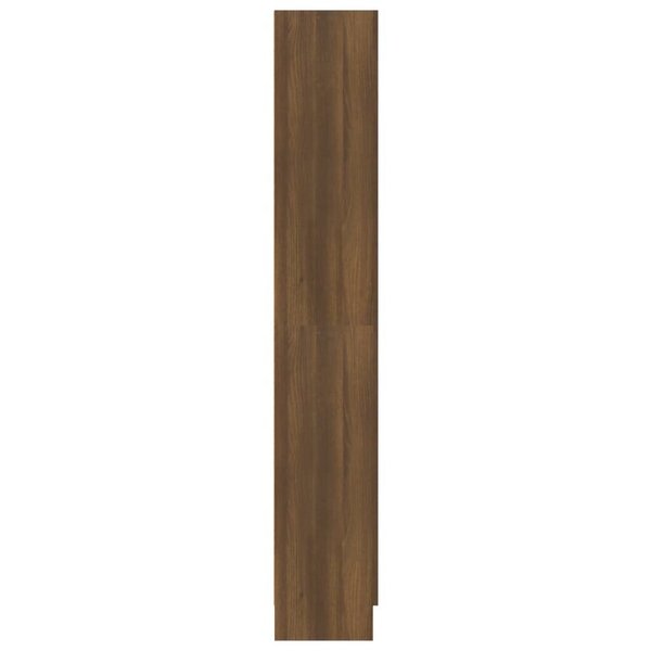 vidaXL raamatukapp, pruun tamm, 82,5x30,5x185,5 cm, tehispuit