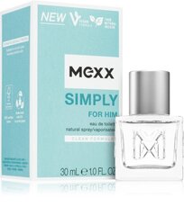 Parfüümvesi Mexx Simply EDT meestele 30 ml hind ja info | Meeste parfüümid | kaup24.ee