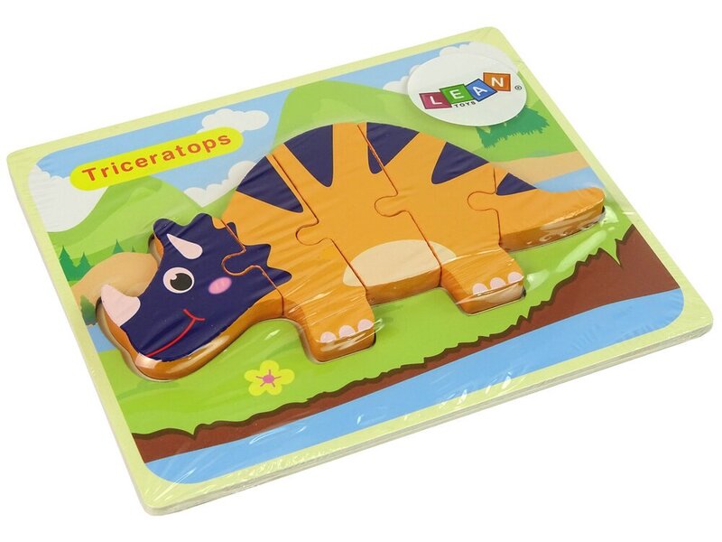 Puidust puzzle - Dinosaurus hind ja info | Imikute mänguasjad | kaup24.ee