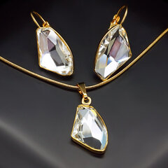 Ehtekomplekt naistele DiamondSky Hyperborea Swarovski kristallidega hind ja info | Ehete komplektid | kaup24.ee