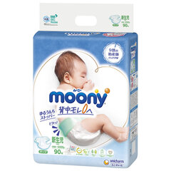 Jaapani mähkmed Moony NB 0-5 kg, 90 tk hind ja info | Mähkmed | kaup24.ee