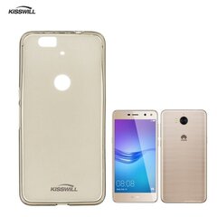 Kisswill Frosted Ultra Thin 0.6mm Back cover case Huawei Y6 (2017) Smoked Black (EU Blister) hind ja info | Telefoni kaaned, ümbrised | kaup24.ee