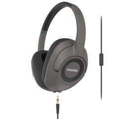Kõrvaklapid mikrofoniga KOSS UR42iK, hall hind ja info | Kõrvaklapid | kaup24.ee