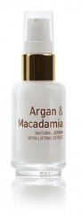 Siluv seerum Natural Cosmetic Argan & Macadamia 30 ml hind ja info | Näoõlid, seerumid | kaup24.ee