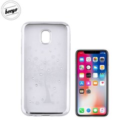 Beeyo Glamour Series Diamond Tree TPU Clear super thin Back cover case for Apple iPhone X / iPhone 10 / iPhone XS with Silver fr hind ja info | Telefoni kaaned, ümbrised | kaup24.ee
