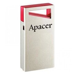 Mälupulk Apacer USB 2.0, 16 GB, AH112, hõbedane/punane hind ja info | Mälupulgad | kaup24.ee