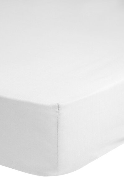 Puuvillane voodilina kummiga JERSEY Emotion 140x200 cm, valge