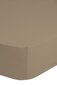 Puuvillane voodilina kummiga JERSEY Emotion 180x220 cm, pruun