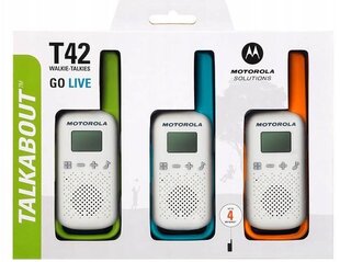 Raadiojaam Motorola TALKABOUT T42, 3 tk komplektis hind ja info | Raadiosaatjad | kaup24.ee
