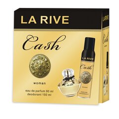 Komplekt La Rive Cash Woman: EDP naistele 90 ml + spreideodorant 150 ml hind ja info | Naiste parfüümid | kaup24.ee