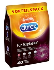 Kondoomide komplekt Durex Fun Explosion, 40 tk hind ja info | Kondoomid | kaup24.ee