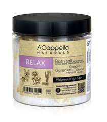 Vannisool Acappella Naturals Relax, 600 g hind ja info | Dušigeelid, õlid | kaup24.ee