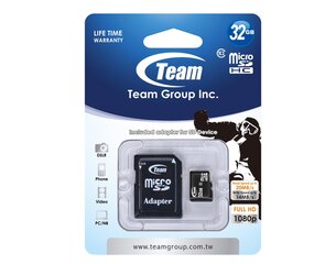 TeamGroup mälukaart 32 GB hind ja info | Mobiiltelefonide mälukaardid | kaup24.ee