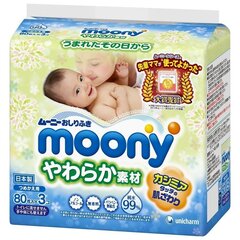 Jaapani niisked salvrätikud Moony Filling 240 tk hind ja info | Niisked salvrätikud | kaup24.ee