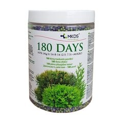 180 DAYS pikatoimeline väetis okaspuudele ja igihaljastele taimedele, 1 kg hind ja info | Kuivväetised | kaup24.ee