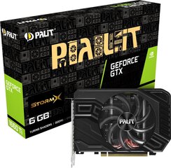GTX 1660Ti 6GB Palit StormX - Dual Slot - 1Fan hind ja info | Videokaardid (GPU) | kaup24.ee