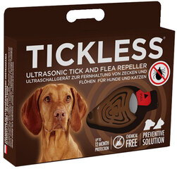TickLess ultraheli ripats puukide ja kirpude vastu koertele ja kassidele, pruun hind ja info | Toidulisandid ja parasiitide vastased tooted | kaup24.ee