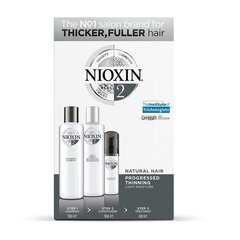 Hõrenevate juuste naturaalne hoolduskomplekt Nioxin System 2: šampoon 150 ml + juuksepalsam 150 ml + seerum 40 ml hind ja info | Šampoonid | kaup24.ee