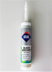 Sanitaarsilikoon ATLAS SILTON S 202-N, 280 ml, helehall hind ja info | Isolatsiooni- ja tihendus pakkematerjal | kaup24.ee