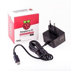 Raspberry Pi ametlik toiteallikas USB-C 5.1V 3A hind ja info | Robootika, konstruktorid ja tarvikud | kaup24.ee