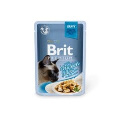 Brit Premium Cat Delicate konserv kassidele kotis Chicken in Gravy 85g x 24tk hind ja info | Konservid kassidele | kaup24.ee