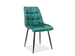 4 tooli komplekt Signal Meble Chic, roheline/must hind ja info | Söögilaua toolid, köögitoolid | kaup24.ee