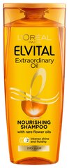 L'Oréal Paris Elvital Extraordinary Oil šampoon kuivadele ja väga kuivadele juustele hind ja info | Šampoonid | kaup24.ee