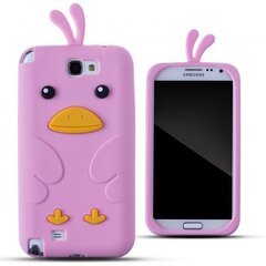 Kaitseümbris Zooky sobib Samsung Galaxy Note 2 N7100, 3D kana, roosa hind ja info | Telefoni kaaned, ümbrised | kaup24.ee