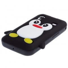 Kaitseümbris Zooky sobib Samsung Galaxy Ace S5830, 3D pingviin, must hind ja info | Telefoni kaaned, ümbrised | kaup24.ee