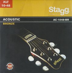 Akustilise kitarri keeled Stagg AC-1048-BR Bronze 0.010 - 0.048 hind ja info | Muusikariistade tarvikud | kaup24.ee