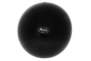 Võimlemispall Atom 65 cm, must hind ja info | Võimlemispallid | kaup24.ee