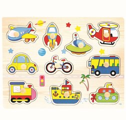 Puidust pusle Bino Transport hind ja info | Arendavad mänguasjad 3+ | kaup24.ee