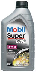 Poolsünteetiline mootoriõli MOBIL Super 2000x1 10W-40 hind ja info | Mootoriõlid | kaup24.ee