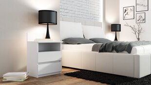 Öökapp ADRK Furniture Puna P1, valge hind ja info | Öökapid | kaup24.ee